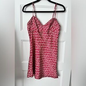 Free People On Our Radar Red Floral Slip Dress